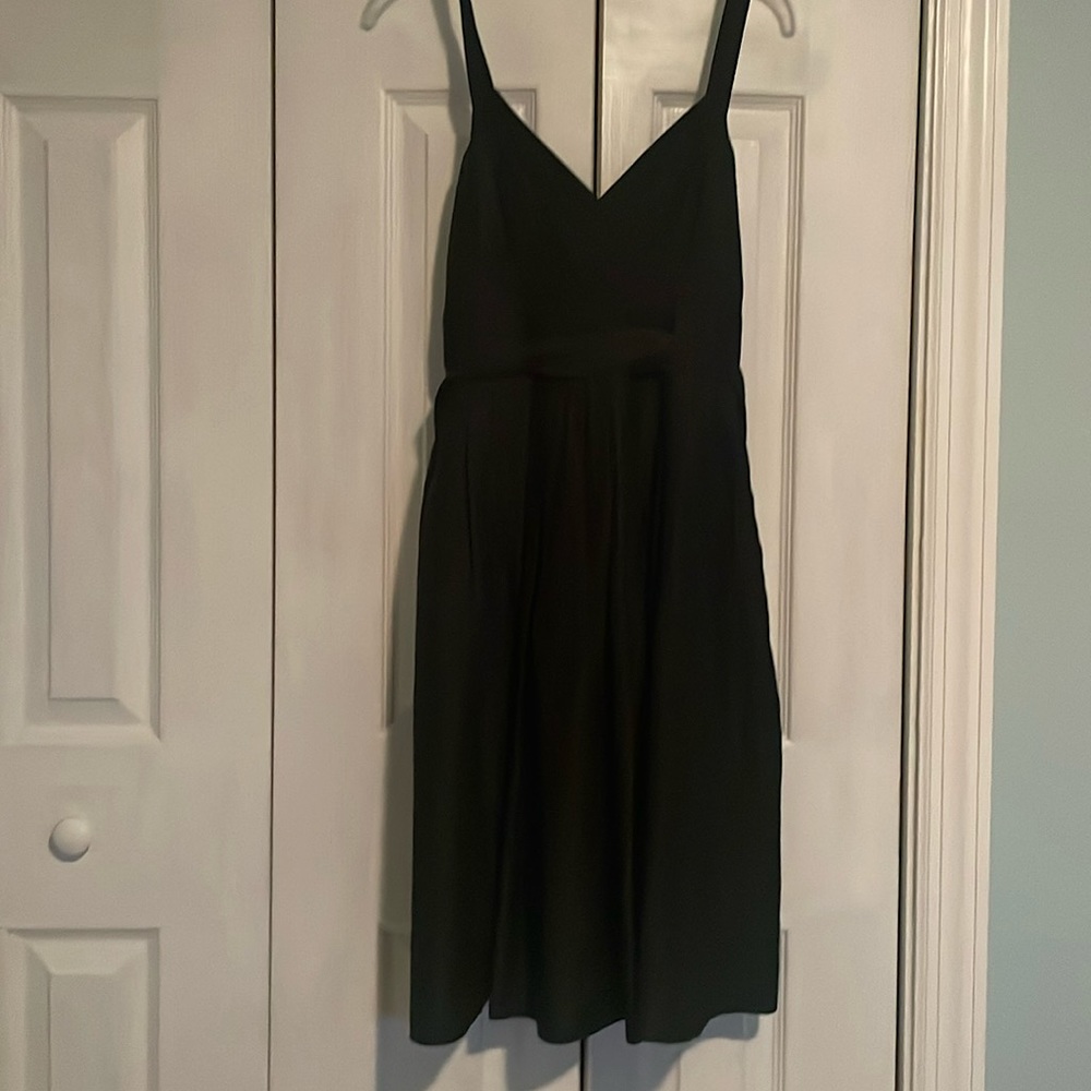 Anthropologie Lil brand 100% silk black dress